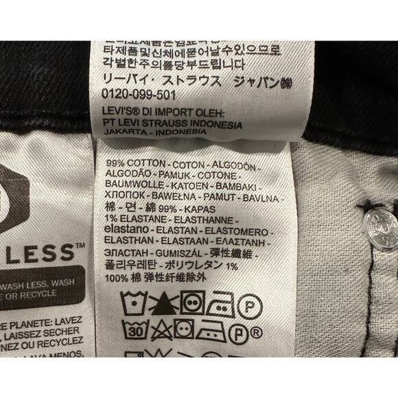 REFRESHED - Levi's 502 Denim Custom Bleached Black Size 34 x 32 - Picture 5 of 5